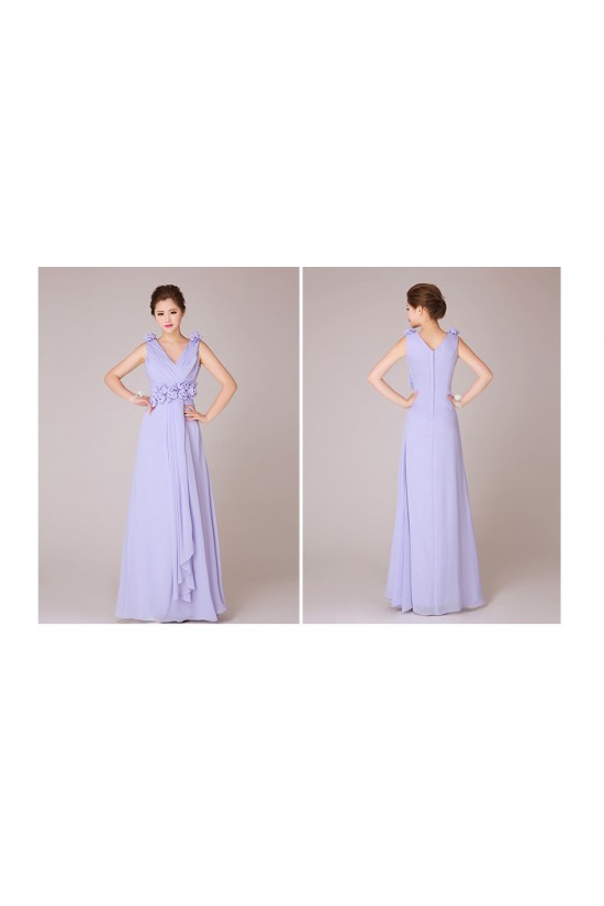A-Line V-Neck Long Chiffon Bridesmaid Dresses/Evening Dresses BD010551 A-Line V-Neck Long Chiffon Bridesmaid Dresses/Evening Dresses BD010551