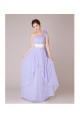 A-Line One-Shoulder Long Chiffon Bridesmaid Dresses/Evening Dresses BD010553