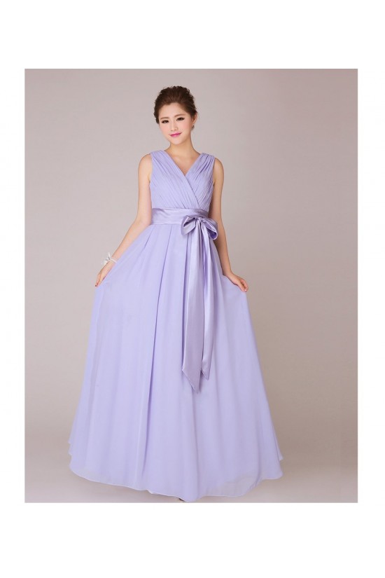 A-Line V-Neck Long Chiffon Bridesmaid Dresses/Evening Dresses BD010554 A-Line V-Neck Long Chiffon Bridesmaid Dresses/Evening Dresses BD010554