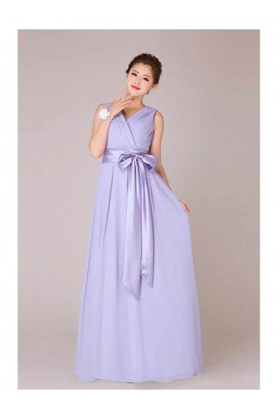 A-Line V-Neck Long Chiffon Bridesmaid Dresses/Evening Dresses BD010554 A-Line V-Neck Long Chiffon Bridesmaid Dresses/Evening Dresses BD010554