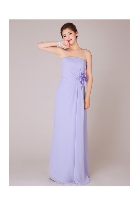 A-Line Strapless Long Chiffon Bridesmaid Dresses/Evening Dresses BD010556 A-Line Strapless Long Chiffon Bridesmaid Dresses/Evening Dresses BD010556