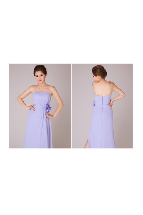 A-Line Strapless Long Chiffon Bridesmaid Dresses/Evening Dresses BD010556 A-Line Strapless Long Chiffon Bridesmaid Dresses/Evening Dresses BD010556
