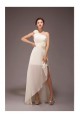 A-Line High Low One-Shoulder Chiffon Bridesmaid Dresses/Evening Dresses BD010558