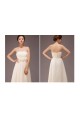 A-Line Strapless Long Chiffon Bridesmaid Dresses/Evening Dresses BD010560