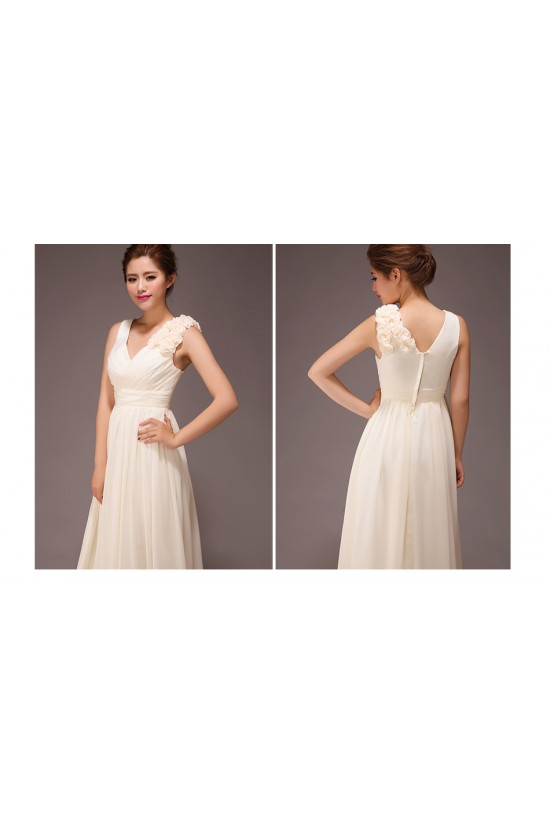 A-Line V-Neck Long Chiffon Bridesmaid Dresses/Evening Dresses BD010562 A-Line V-Neck Long Chiffon Bridesmaid Dresses/Evening Dresses BD010562