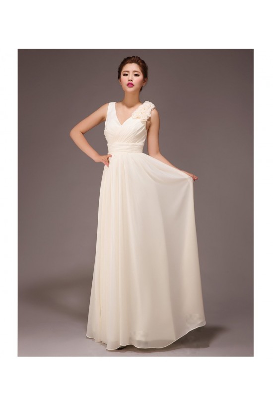 A-Line V-Neck Long Chiffon Bridesmaid Dresses/Evening Dresses BD010562 A-Line V-Neck Long Chiffon Bridesmaid Dresses/Evening Dresses BD010562
