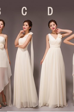 A-Line Long Chiffon Bridesmaid Dresses/Evening Dresses BD010563