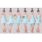 A-Line Short Blue Chiffon Bridesmaid Dresses/Evening Dresses BD010564