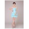 A-Line Strapless Short Blue Chiffon Bridesmaid Dresses/Evening Dresses BD010567