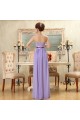 A-Line Strapless Long Purple Chiffon Bridesmaid Dresses/Evening Dresses BD010571