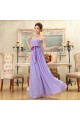 A-Line Strapless Long Purple Chiffon Bridesmaid Dresses/Evening Dresses BD010571