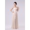 A-Line Strapless Long Chiffon Bridesmaid Dresses/Evening Dresses BD010574