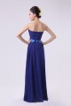A-Line Strapless Long Royal Blue Chiffon Bridesmaid Dresses/Evening Dresses BD010575