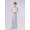 A-Line Strapless Long Chiffon Bridesmaid Dresses/Evening Dresses BD010577