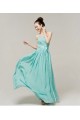 A-Line Strapless Long Chiffon Bridesmaid Dresses/Evening Dresses BD010579