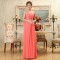 A-Line One-Shoulder Beaded Long Chiffon Bridesmaid Dresses/Evening Dresses BD010584