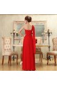 A-Line One-Shoulder Beaded Long Red Chiffon Bridesmaid Dresses/Evening Dresses BD010586 A-Line One-Shoulder Beaded Long Red Chiffon Bridesmaid Dresses/Evening Dresses BD010586