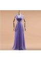 A-Line V-Neck Long Red Chiffon Bridesmaid Dresses/Evening Dresses BD010588