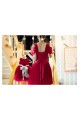 Short Cap-Sleeve Tulle Bridesmaid Dresses/Evening Dresses BD010589