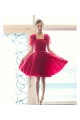 Short Cap-Sleeve Tulle Bridesmaid Dresses/Evening Dresses BD010589 Short Cap-Sleeve Tulle Bridesmaid Dresses/Evening Dresses BD010589