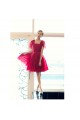 Short Cap-Sleeve Tulle Bridesmaid Dresses/Evening Dresses BD010589 Short Cap-Sleeve Tulle Bridesmaid Dresses/Evening Dresses BD010589