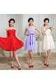 A-Line Strapless Short Chiffon Bridesmaid Dresses/Evening Dresses BD010594 A-Line Strapless Short Chiffon Bridesmaid Dresses/Evening Dresses BD010594