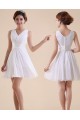 A-Line V-Neck Short Chiffon Bridesmaid Dresses/Evening Dresses BD010595