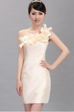 Short/Mini One-Shoulder Bridesmaid Dresses/Cocktail/Homecoming/Evening Dresses BD010596