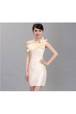 Short/Mini One-Shoulder Bridesmaid Dresses/Cocktail/Homecoming/Evening Dresses BD010596