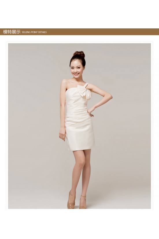 Short/Mini One-Shoulder Bridesmaid Dresses/Cocktail/Homecoming/Evening Dresses BD010600