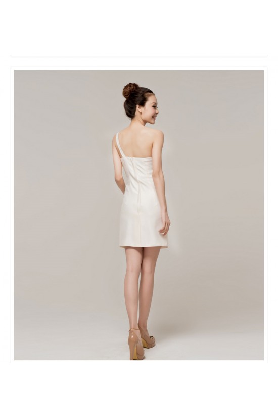 Short/Mini One-Shoulder Bridesmaid Dresses/Cocktail/Homecoming/Evening Dresses BD010600