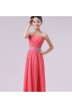 A-Line Strapless Long Blue Chiffon Bridesmaid Dresses/Evening Dresses BD010603