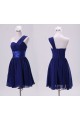 A-Line One-Shoulder Short Chiffon Bridesmaid Dresses/Evening Dresses BD010608