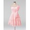 A-Line Short Pink Bridesmaid Dresses/Evening Dresses BD010609