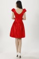 A-Line Short Red Satin Bridesmaid Dresses/Evening Dresses BD010611 A-Line Short Red Satin Bridesmaid Dresses/Evening Dresses BD010611