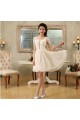 A-Line Off-The-Shoulder Short Beaded Chiffon Bridesmaid Dresses/Evening Dresses BD010614