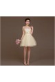 A-Line Beaded Tulle Short Bridesmaid Dresses/Evening Dresses BD010618 A-Line Beaded Tulle Short Bridesmaid Dresses/Evening Dresses BD010618