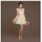 A-Line Beaded Tulle Short V-Neck Bridesmaid Dresses/Evening Dresses BD010619