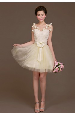 A-Line Short Tulle Bridesmaid Dresses/Evening Dresses BD010620