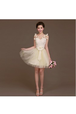 A-Line Short Tulle Bridesmaid Dresses/Evening Dresses BD010620