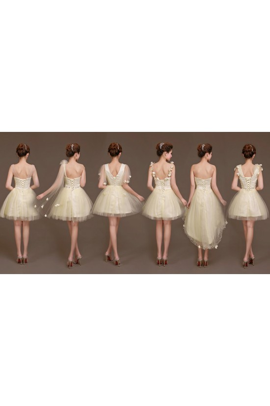 A-Line Short Tulle Bridesmaid Dresses/Evening Dresses BD010621