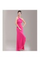 A-Line One-Shoulder Beaded Pink Chiffon Bridesmaid Dresses/Evening Dresses BD010623 A-Line One-Shoulder Beaded Pink Chiffon Bridesmaid Dresses/Evening Dresses BD010623