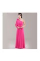A-Line One-Shoulder Pink Chiffon Bridesmaid Dresses/Evening Dresses BD010624 A-Line One-Shoulder Pink Chiffon Bridesmaid Dresses/Evening Dresses BD010624