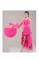 A-Line Pink Long Chiffon Bridesmaid Dresses/Evening Dresses BD010625