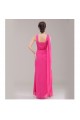 A-Line Pink Long Chiffon Bridesmaid Dresses/Evening Dresses BD010625