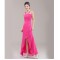 A-Line Pink Long Chiffon Bridesmaid Dresses/Evening Dresses BD010625