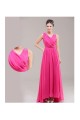 A-Line V-Neck Beaded Chiffon Long Pink Bridesmaid Dresses/Evening Dresses BD010627 A-Line V-Neck Beaded Chiffon Long Pink Bridesmaid Dresses/Evening Dresses BD010627