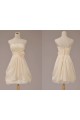 A-Line Strapless Short Chiffon Bridesmaid Dresses/Evening Dresses BD010629