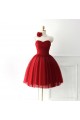 A-Line Sweetheart Short Red Bridesmaid Dresses/Evening Dresses BD010634