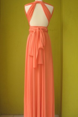 A-Line Long Chiffon Bridesmaid Dresses/Evening Dresses BD010635